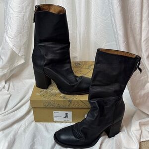 Free People Black Heeled Boots